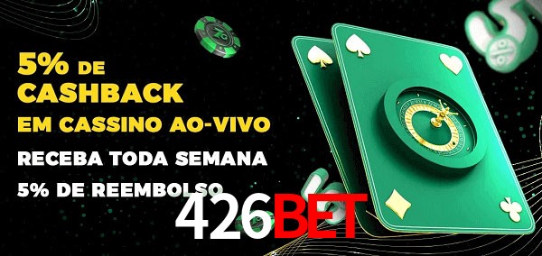 Promoções do cassino ao Vivo 426bet